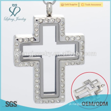 Frete grátis jesus colar medalhão, cruz locket pingente, pingente pingente locket